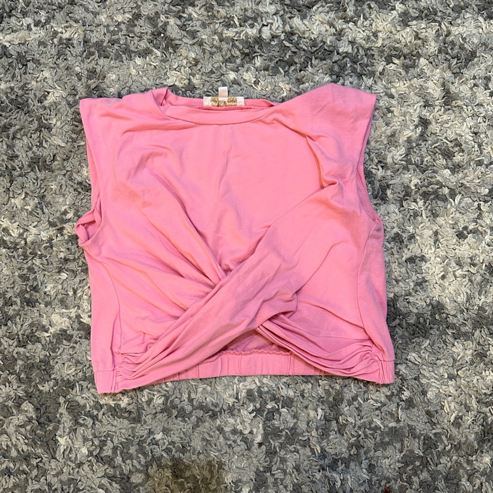 boutique pink crop top